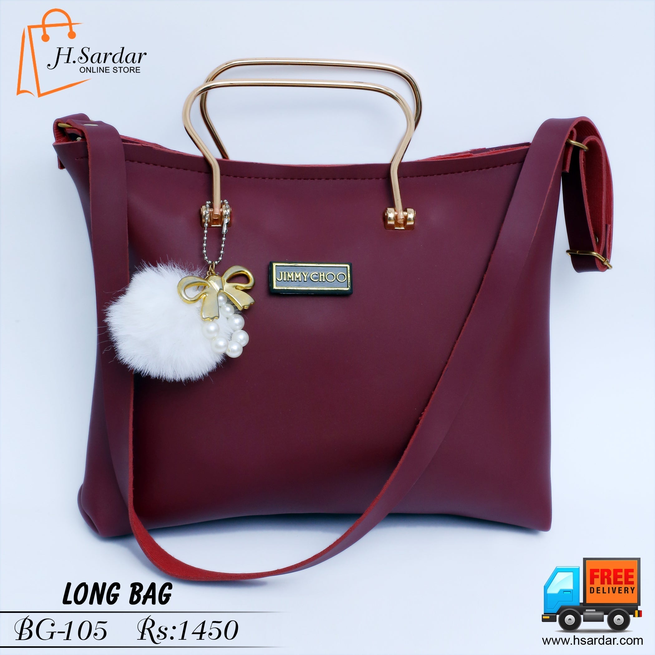 Long Bag - Maroon